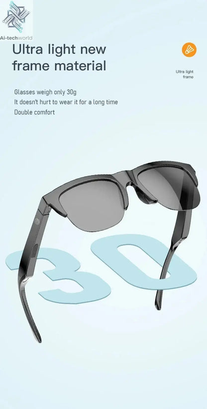 XIAOMI 4K Xiaomi 4K AI Smart Glasses With 100MP Chat GPT Touch Sport Sunglasses Bluetooth Call Video Music good for test taking Ai-TechWorld 
