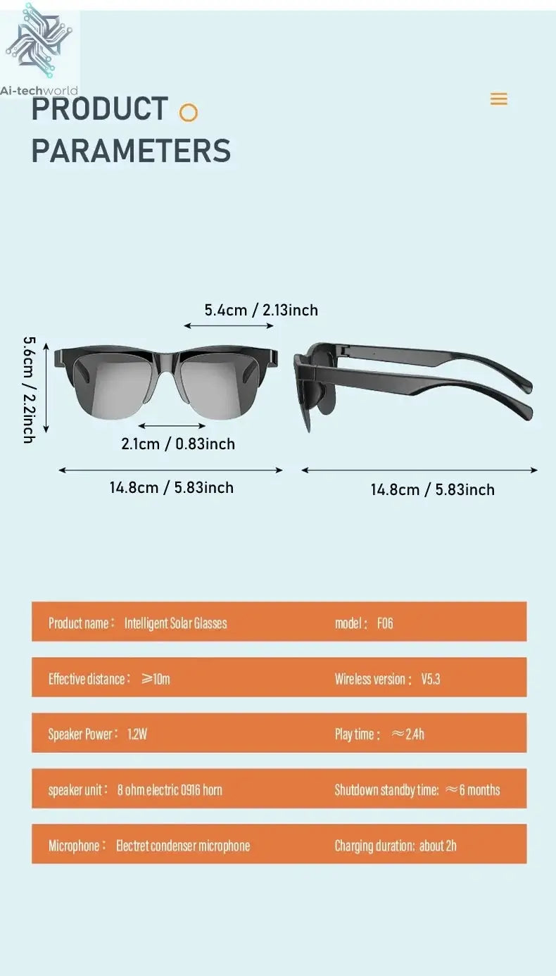 XIAOMI 4K Xiaomi 4K AI Smart Glasses With 100MP Chat GPT Touch Sport Sunglasses Bluetooth Call Video Music good for test taking Ai-TechWorld 