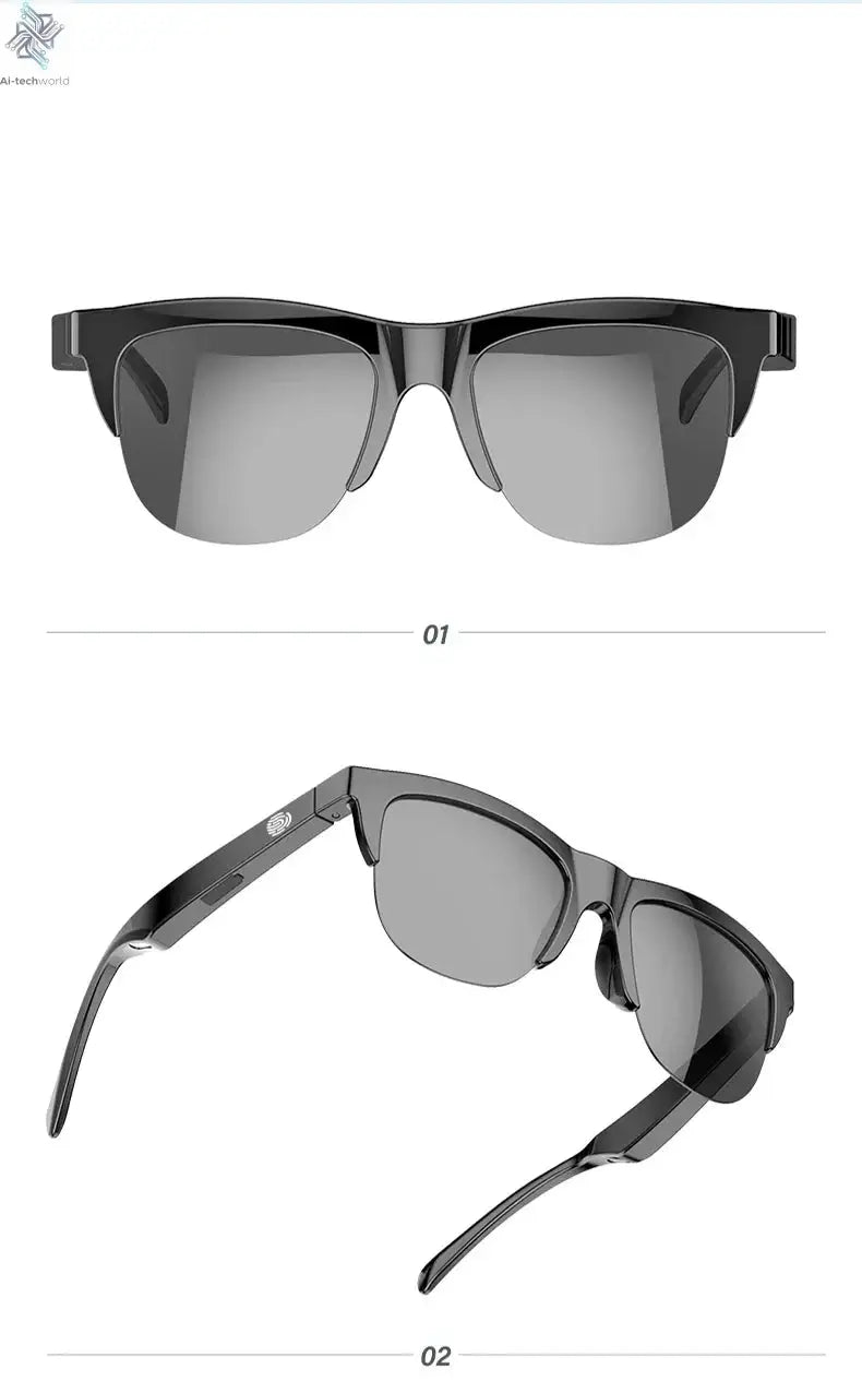 XIAOMI 4K Xiaomi 4K AI Smart Glasses With 100MP Chat GPT Touch Sport Sunglasses Bluetooth Call Video Music good for test taking Ai-TechWorld 