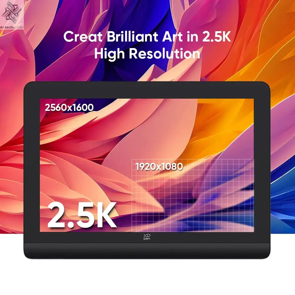XPPen Artist Pro 16 (Gen 2) Graphics Tablet Monitor 16-inch Drawing Display 16K Pressure Levels 2.5K Resolution Windows Android - Ai-TechWorld