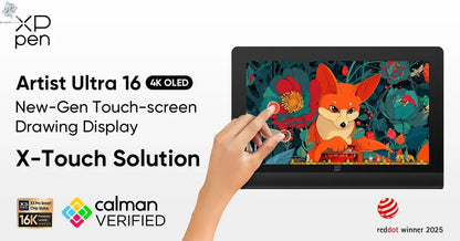 XPPen Artist Pro 16 (Gen 2) Graphics Tablet Monitor 16-inch Drawing Display 16K Pressure Levels 2.5K Resolution Windows Android - Ai-TechWorld