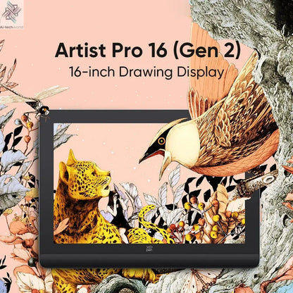 XPPen Artist Pro 16 (Gen 2) Graphics Tablet Monitor 16-inch Drawing Display 16K Pressure Levels 2.5K Resolution Windows Android - Ai-TechWorld