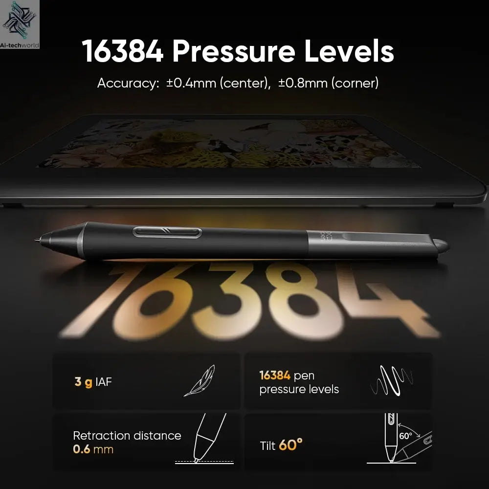 XPPen Artist Pro 16 (Gen 2) Graphics Tablet Monitor 16-inch Drawing Display 16K Pressure Levels 2.5K Resolution Windows Android - Ai-TechWorld