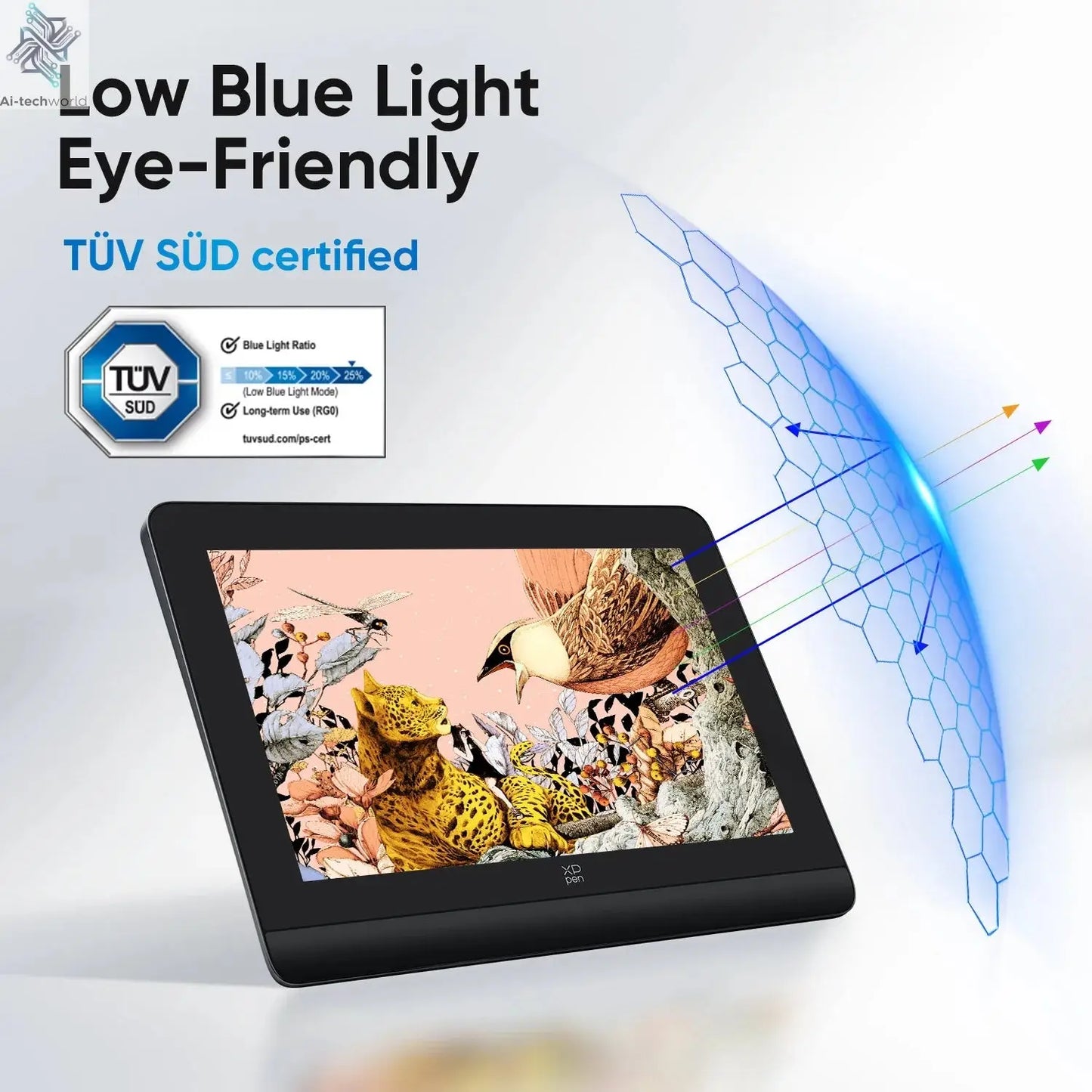 XPPen Artist Pro 16 (Gen 2) Graphics Tablet Monitor 16-inch Drawing Display 16K Pressure Levels 2.5K Resolution Windows Android - Ai-TechWorld