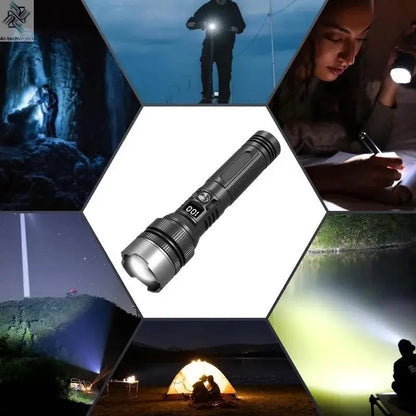 Xiaomi 1000000LM Super Bright LED Flashlight Rechargeable USB-C Digital Display IPX8 Waterproof Long Lasting Camping Emergency Ai-TechWorld 