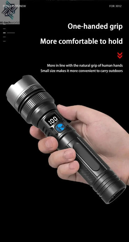 Xiaomi 1000000LM Super Bright LED Flashlight Rechargeable USB-C Digital Display IPX8 Waterproof Long Lasting Camping Emergency Ai-TechWorld 