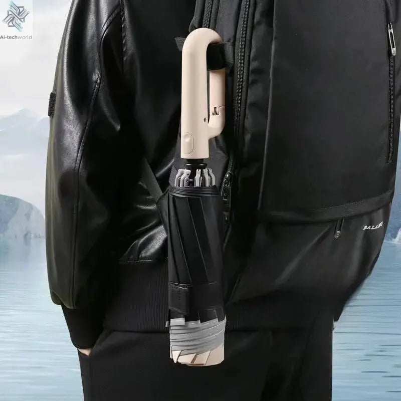 Xiaomi 126cm Extra Large Umbrella Wind - resistant Rain - resistant Dual - purpose UV - resistant Fully Automatic Ring - buckle Umbrella - Ai - TechWorld