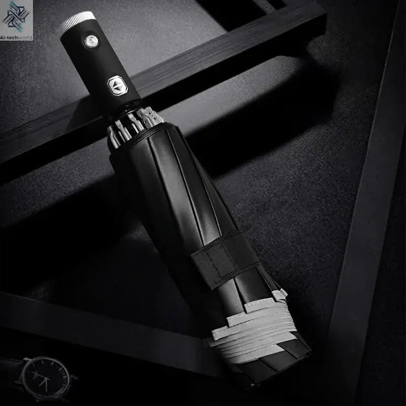 Xiaomi 126cm Extra Large Umbrella Wind - resistant Rain - resistant Dual - purpose UV - resistant Fully Automatic Ring - buckle Umbrella - Ai - TechWorld