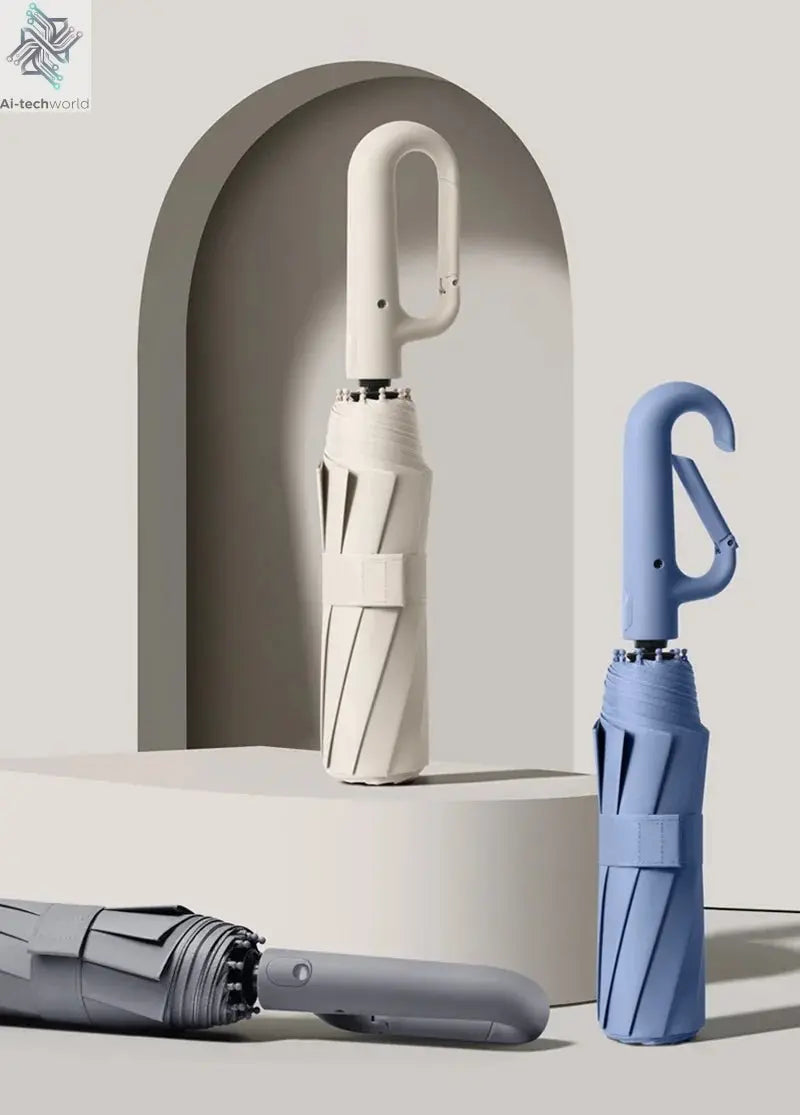 Xiaomi 126cm Extra Large Umbrella Wind - resistant Rain - resistant Dual - purpose UV - resistant Fully Automatic Ring - buckle Umbrella - Ai - TechWorld