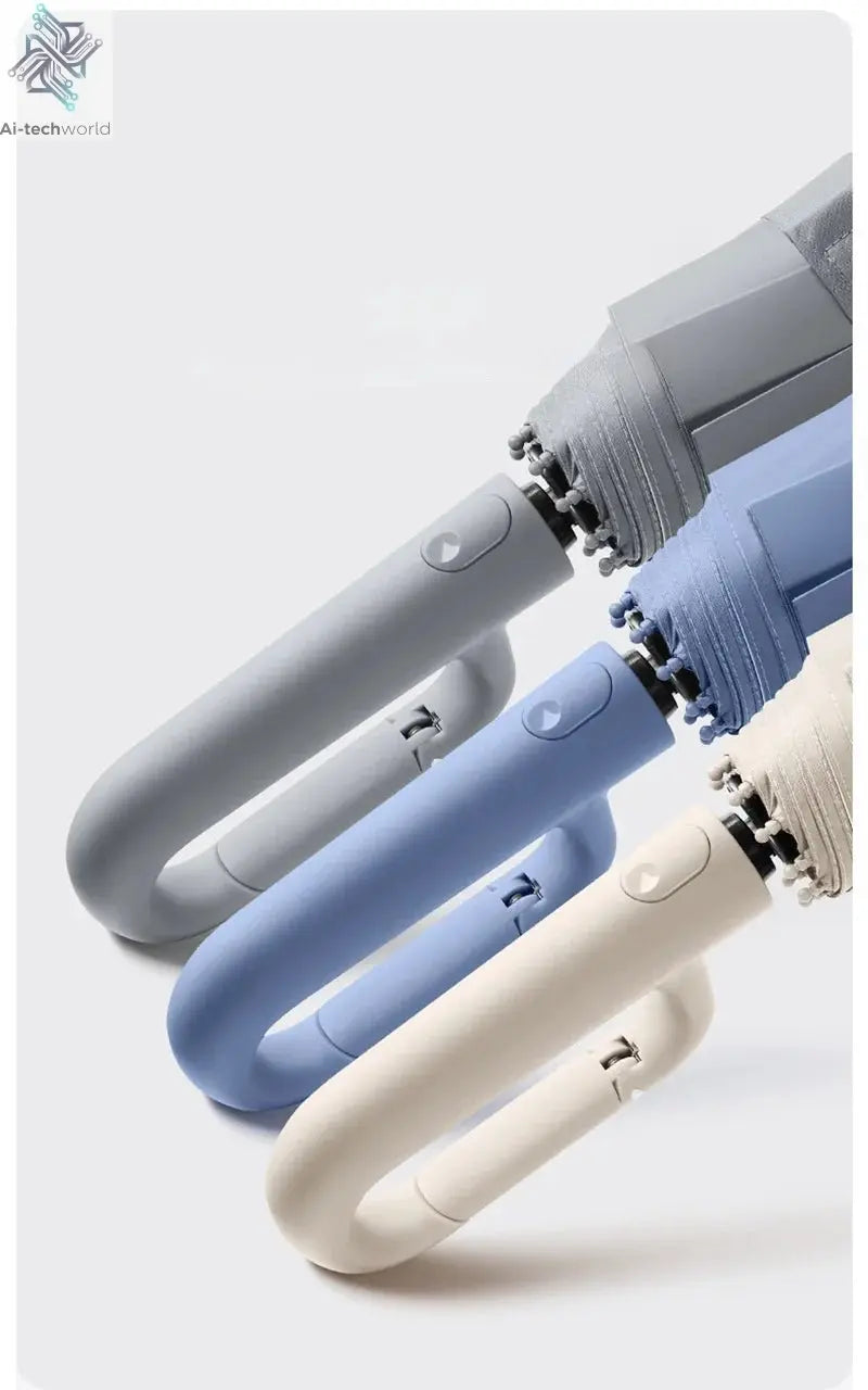 Xiaomi 126cm Extra Large Umbrella Wind - resistant Rain - resistant Dual - purpose UV - resistant Fully Automatic Ring - buckle Umbrella - Ai - TechWorld
