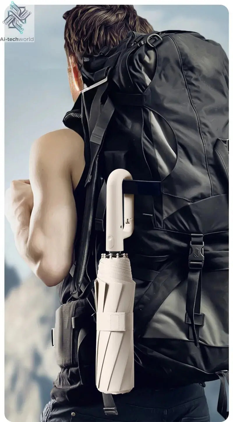 Xiaomi 126cm Extra Large Umbrella Wind - resistant Rain - resistant Dual - purpose UV - resistant Fully Automatic Ring - buckle Umbrella - Ai - TechWorld