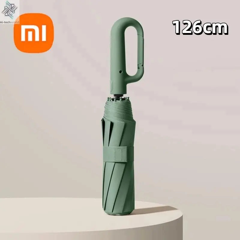 Xiaomi 126cm Extra Large Umbrella Wind - resistant Rain - resistant Dual - purpose UV - resistant Fully Automatic Ring - buckle Umbrella - Ai - TechWorld
