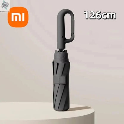 Xiaomi 126cm Extra Large Umbrella Wind - resistant Rain - resistant Dual - purpose UV - resistant Fully Automatic Ring - buckle Umbrella - Ai - TechWorld