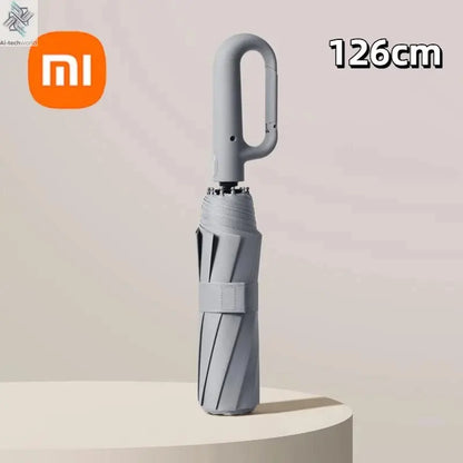 Xiaomi 126cm Extra Large Umbrella Wind - resistant Rain - resistant Dual - purpose UV - resistant Fully Automatic Ring - buckle Umbrella - Ai - TechWorld