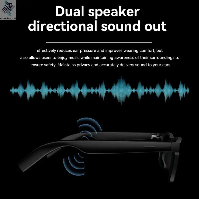 Xiaomi 4K AI Smart Glasses Multifunctional Camera Bluetooth Call Voice Assistant Music Player Translate Photochromic HD Glasses Ai-TechWorld 