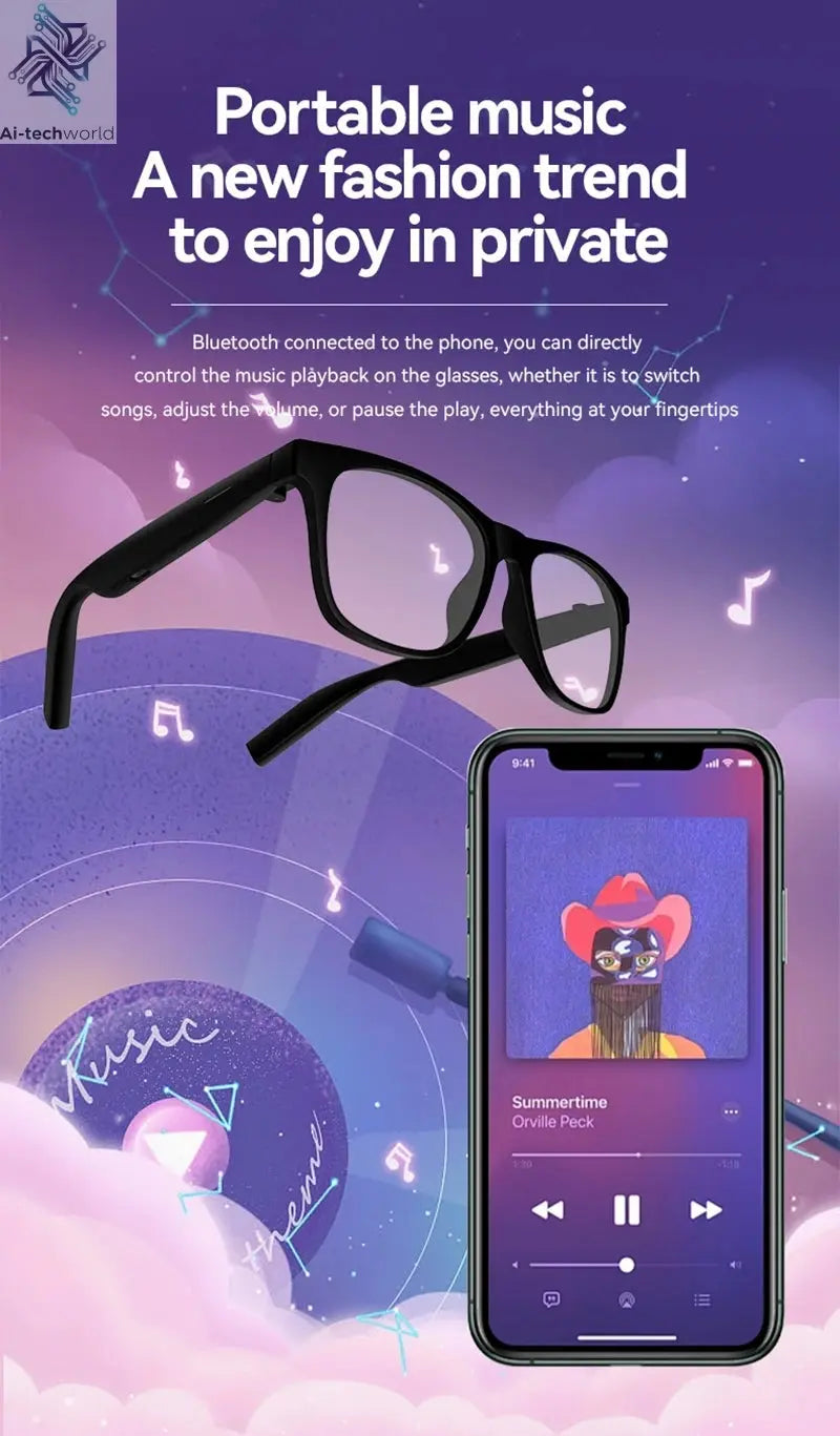 Xiaomi 4K AI Smart Glasses Multifunctional Camera Bluetooth Call Voice Assistant Music Player Translate Photochromic HD Glasses Ai-TechWorld 