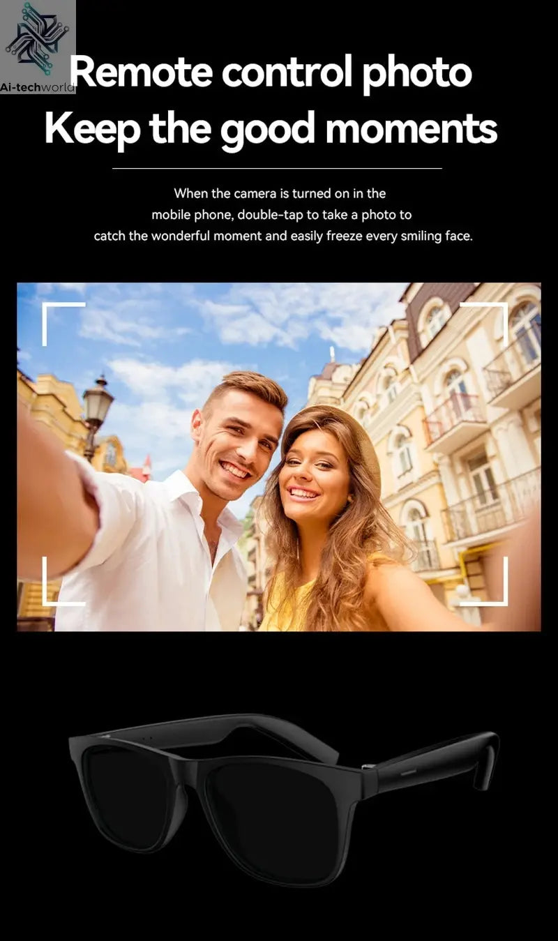 Xiaomi 4K AI Smart Glasses Multifunctional Camera Bluetooth Call Voice Assistant Music Player Translate Photochromic HD Glasses Ai-TechWorld 