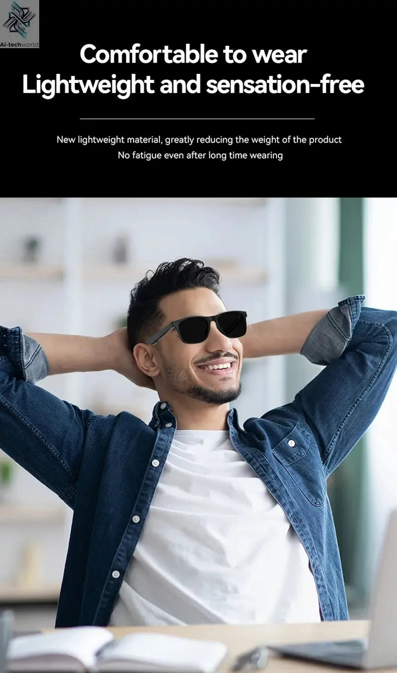 Xiaomi 4K AI Smart Glasses Multifunctional Camera Bluetooth Call Voice Assistant Music Player Translate Photochromic HD Glasses Ai-TechWorld 