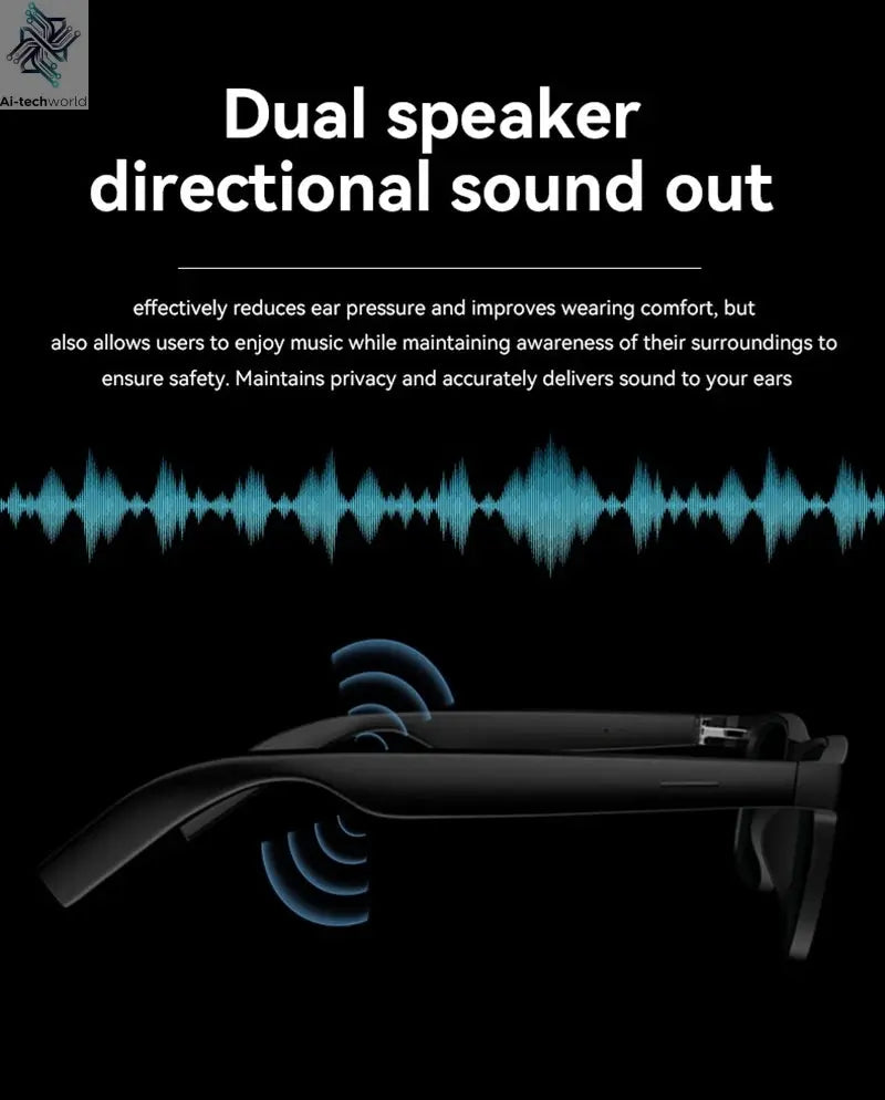 Xiaomi 4K AI Smart Glasses Multifunctional Camera Bluetooth Call Voice Assistant Music Player Translate Photochromic HD Glasses Ai-TechWorld 
