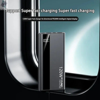 Xiaomi 500000mAh High Capacity PowerBank 120W Super Fast Charging Portable External Battery Powerbank for iphone Huawei Ai-TechWorld 