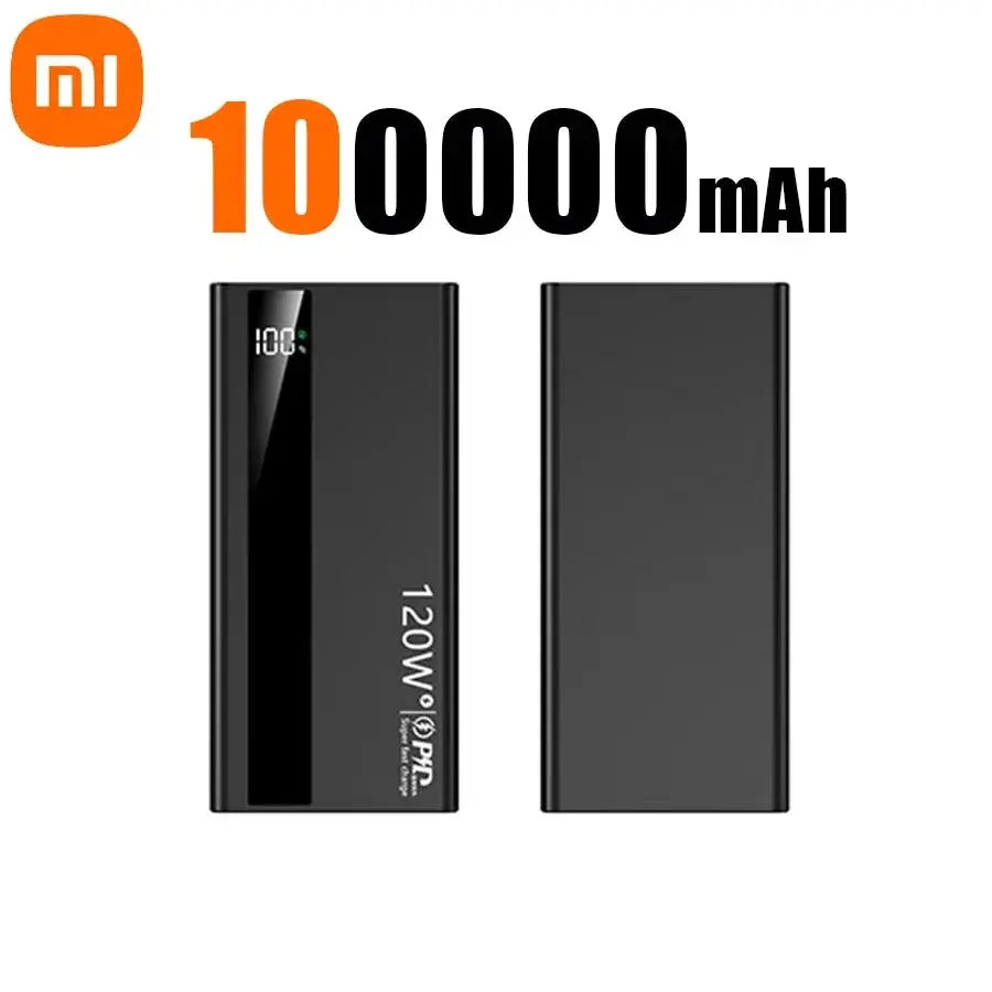 Xiaomi 500000mAh High Capacity PowerBank 120W Super Fast Charging Portable External Battery Powerbank for iphone Huawei Ai-TechWorld 