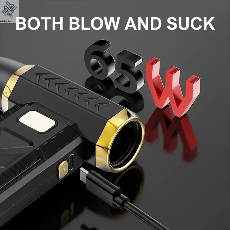 Xiaomi 800000RPM Violent Fan Super Powerful Air Blower Vacuum Blowing Suction Led Lighting 6 - Speed Regulation Brushless Turbo - Ai - TechWorld