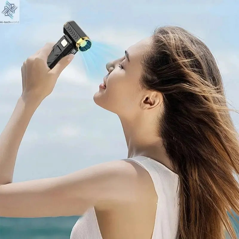 Xiaomi 800000RPM Violent Fan Super Powerful Air Blower Vacuum Blowing Suction Led Lighting 6 - Speed Regulation Brushless Turbo - Ai - TechWorld