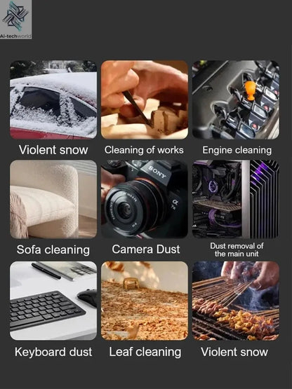 Xiaomi 800000RPM Violent Fan Super Powerful Air Blower Vacuum Blowing Suction Led Lighting 6 - Speed Regulation Brushless Turbo - Ai - TechWorld