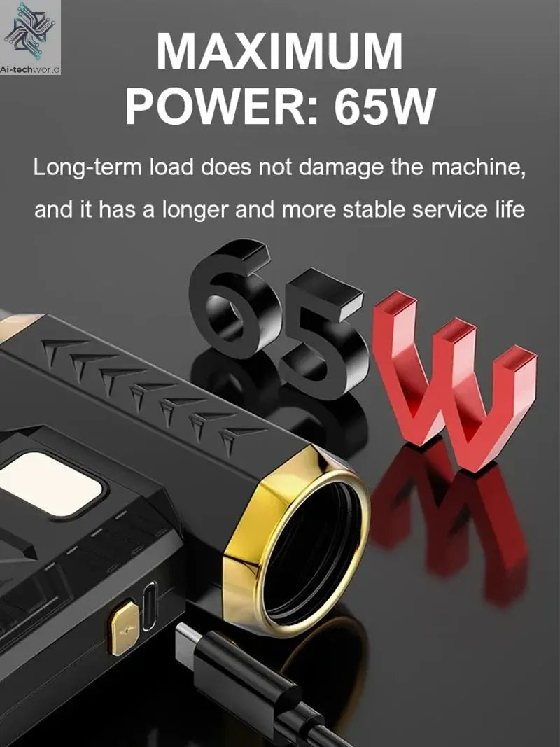 Xiaomi 800000RPM Violent Fan Super Powerful Air Blower Vacuum Blowing Suction Led Lighting 6 - Speed Regulation Brushless Turbo - Ai - TechWorld