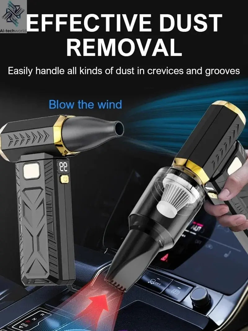 Xiaomi 800000RPM Violent Fan Super Powerful Air Blower Vacuum Blowing Suction Led Lighting 6 - Speed Regulation Brushless Turbo - Ai - TechWorld