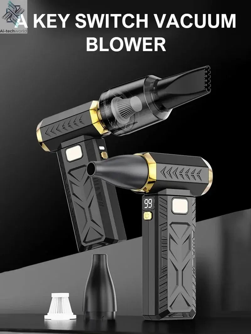 Xiaomi 800000RPM Violent Fan Super Powerful Air Blower Vacuum Blowing Suction Led Lighting 6 - Speed Regulation Brushless Turbo - Ai - TechWorld