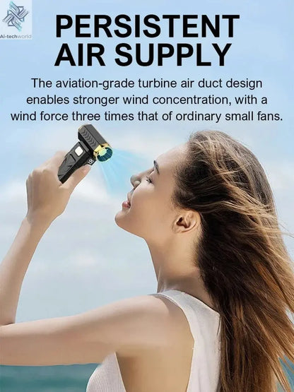 Xiaomi 800000RPM Violent Fan Super Powerful Air Blower Vacuum Blowing Suction Led Lighting 6 - Speed Regulation Brushless Turbo - Ai - TechWorld