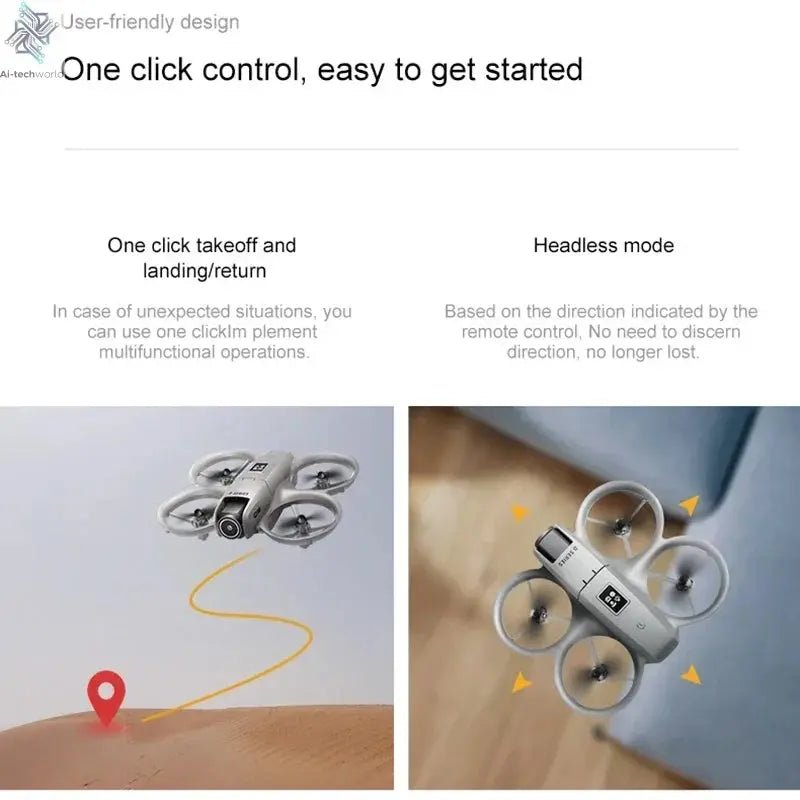 Xiaomi D16 Mini Drone 8K HD Dual Camera Profesional 180° Electric Adjustable GPS Positioning Obstacle avoidance Bushless UAV Ai-TechWorld 