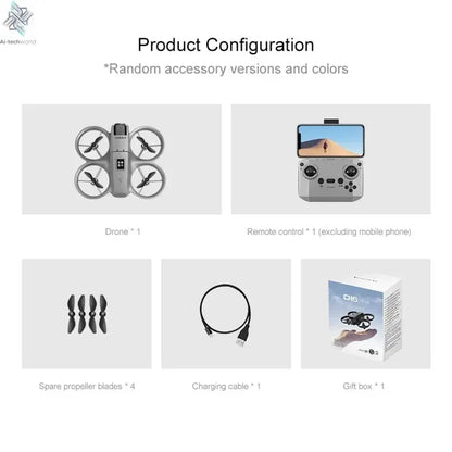 Xiaomi D16 Mini Drone 8K HD Dual Camera Profesional 180° Electric Adjustable GPS Positioning Obstacle avoidance Bushless UAV Ai-TechWorld 