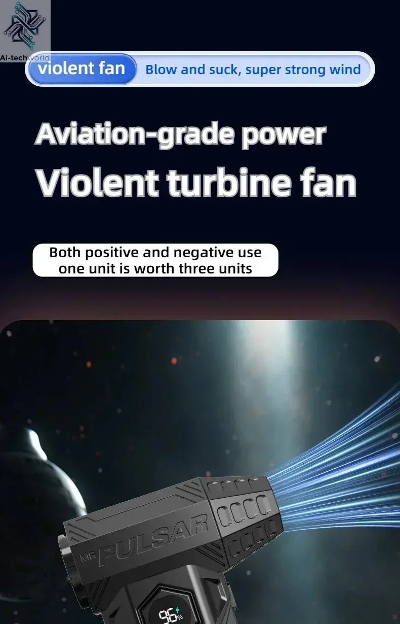 Xiaomi MIJIA Turbo Jet Blower 990000RPM High Power Air Blower Brushless Motor Turbo Fan Wind Speed 75m/s 10000mAh Air Blower - Ai - TechWorld