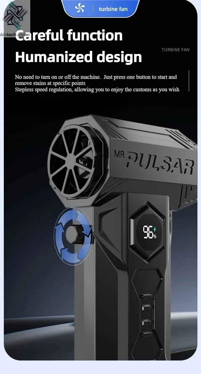 Xiaomi MIJIA Turbo Jet Blower 990000RPM High Power Air Blower Brushless Motor Turbo Fan Wind Speed 75m/s 10000mAh Air Blower - Ai - TechWorld