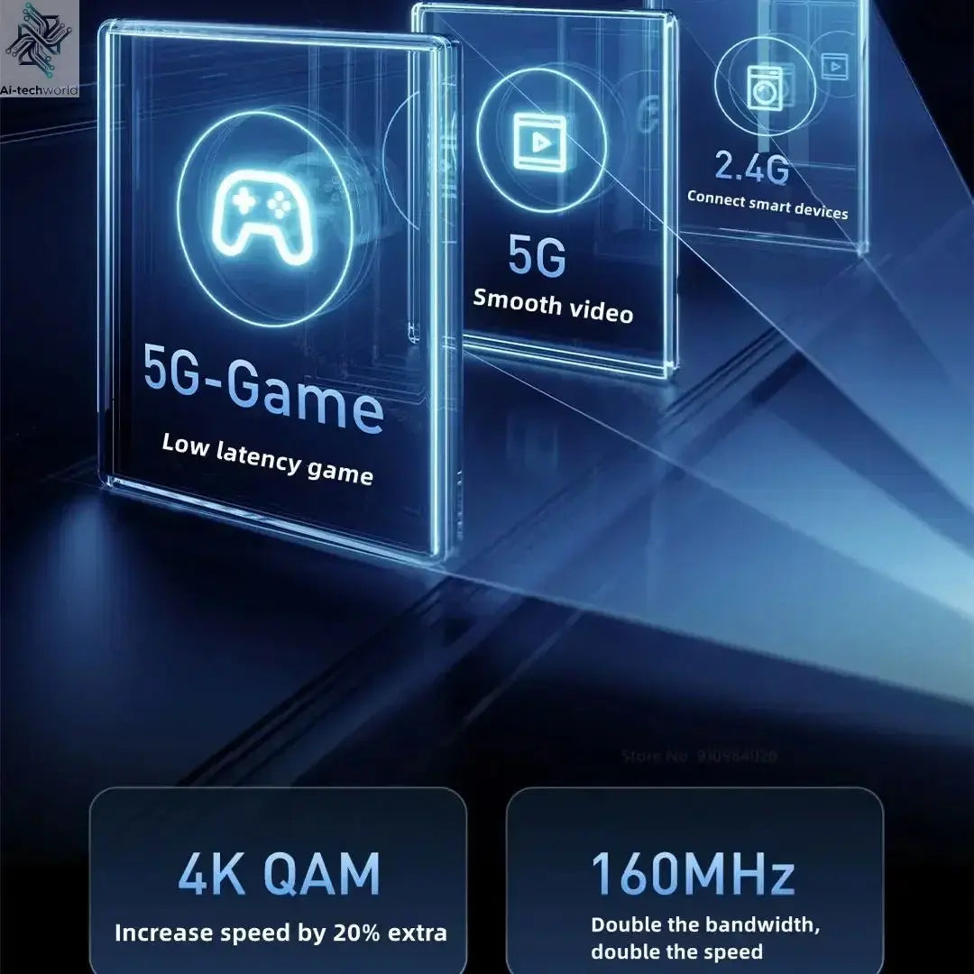 Xiaomi Mi Router BE7000 7000 Tri - Band WiFi Repeater VPN 1GB Mesh USB 3.0 IPTV 4 X 2.5G Ethernet Ports Modem Signal Amplifier - Ai - TechWorld