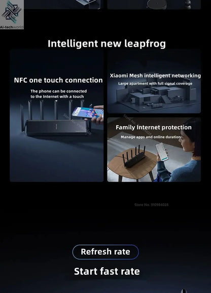 Xiaomi Mi Router BE7000 7000 Tri - Band WiFi Repeater VPN 1GB Mesh USB 3.0 IPTV 4 X 2.5G Ethernet Ports Modem Signal Amplifier - Ai - TechWorld