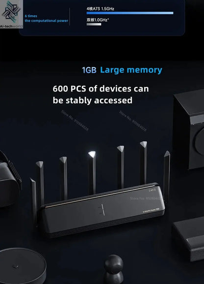 Xiaomi Mi Router BE7000 7000 Tri - Band WiFi Repeater VPN 1GB Mesh USB 3.0 IPTV 4 X 2.5G Ethernet Ports Modem Signal Amplifier - Ai - TechWorld