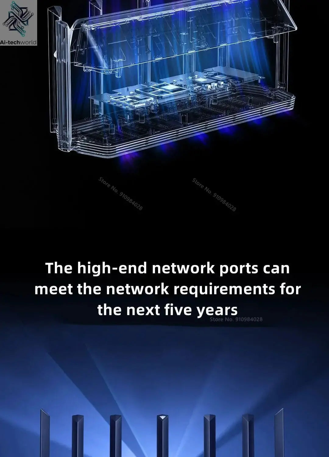 Xiaomi Mi Router BE7000 7000 Tri - Band WiFi Repeater VPN 1GB Mesh USB 3.0 IPTV 4 X 2.5G Ethernet Ports Modem Signal Amplifier - Ai - TechWorld