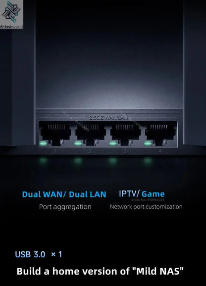 Xiaomi Mi Router BE7000 7000 Tri - Band WiFi Repeater VPN 1GB Mesh USB 3.0 IPTV 4 X 2.5G Ethernet Ports Modem Signal Amplifier - Ai - TechWorld