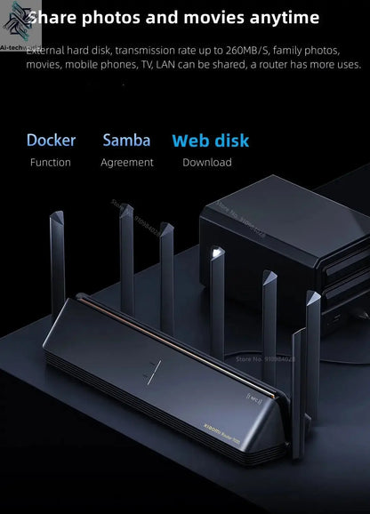 Xiaomi Mi Router BE7000 7000 Tri - Band WiFi Repeater VPN 1GB Mesh USB 3.0 IPTV 4 X 2.5G Ethernet Ports Modem Signal Amplifier - Ai - TechWorld
