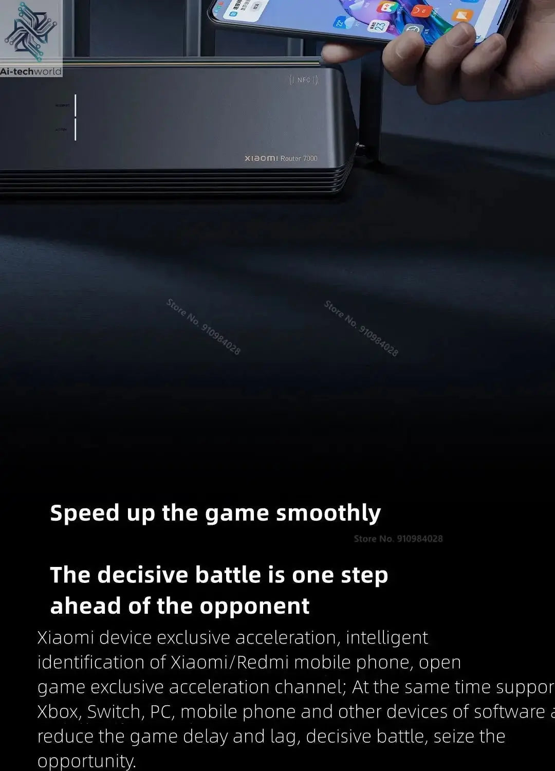 Xiaomi Mi Router BE7000 7000 Tri - Band WiFi Repeater VPN 1GB Mesh USB 3.0 IPTV 4 X 2.5G Ethernet Ports Modem Signal Amplifier - Ai - TechWorld