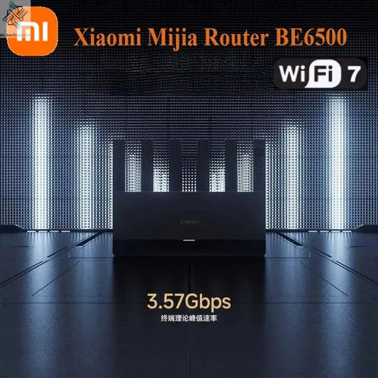 Xiaomi Mijia Router BE6500 WiFi 7 6500M Full 2.5G Network Port 4 - core Qualcomm Processor loT Smart Linkage Network Security Home - Ai - TechWorld