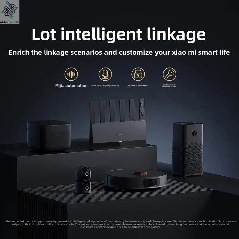 Xiaomi Mijia Router BE6500 WiFi 7 6500M Full 2.5G Network Port 4 - core Qualcomm Processor loT Smart Linkage Network Security Home - Ai - TechWorld