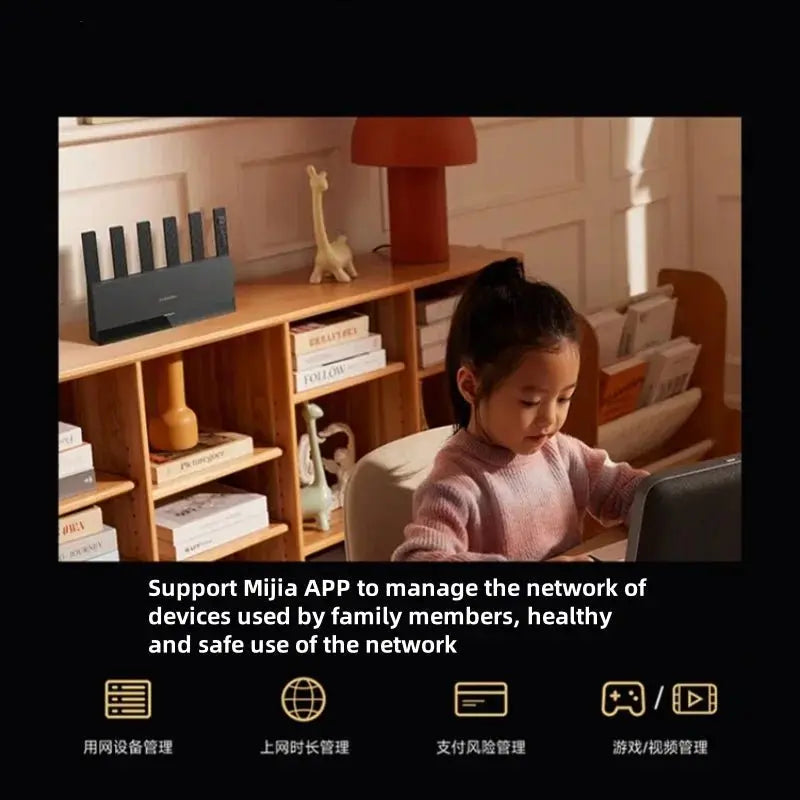 Xiaomi Mijia Router BE6500 WiFi 7 6500M Full 2.5G Network Port 4 - core Qualcomm Processor loT Smart Linkage Network Security Home - Ai - TechWorld
