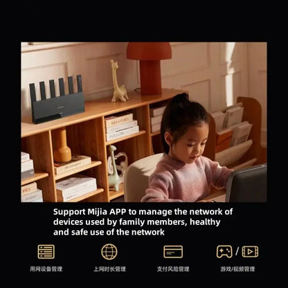 Xiaomi Mijia Router BE6500 WiFi 7 6500M Full 2.5G Network Port 4 - core Qualcomm Processor loT Smart Linkage Network Security Home - Ai - TechWorld
