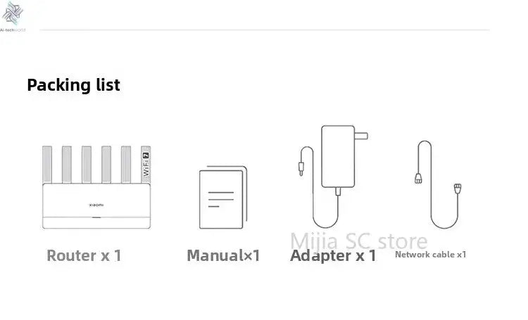 Xiaomi Mijia Router BE6500 WiFi 7 6500M Full 2.5G Network Port 4 - core Qualcomm Processor loT Smart Linkage Network Security Home - Ai - TechWorld