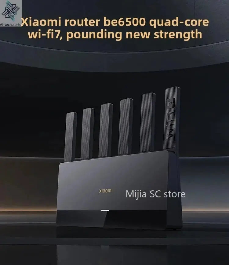 Xiaomi Mijia Router BE6500 WiFi 7 6500M Full 2.5G Network Port 4 - core Qualcomm Processor loT Smart Linkage Network Security Home - Ai - TechWorld