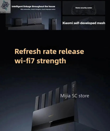 Xiaomi Mijia Router BE6500 WiFi 7 6500M Full 2.5G Network Port 4 - core Qualcomm Processor loT Smart Linkage Network Security Home - Ai - TechWorld